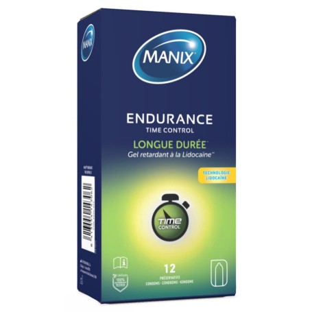 Préservatifs Manix Endurance avec Gel Retardant x12