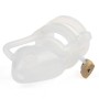 Cage de chasteté Silicone Blanche Birdlocked