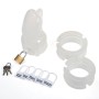Cage de chasteté Silicone Blanche Birdlocked