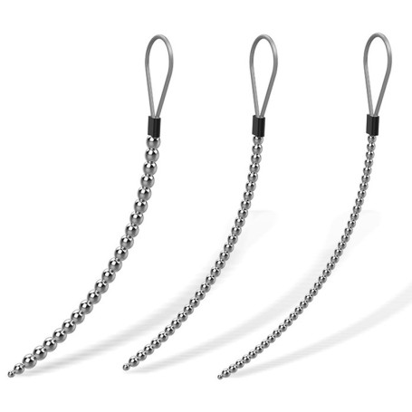 Tige à Urètre Souple à Perles Métalliques 5-8mm