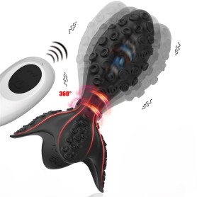 Plug Anal Vibrant Noir Octopus 13,5x4cm