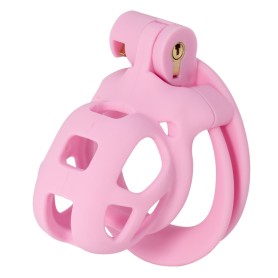 Cage Chasteté Pénis Prison Courte Rose 4x3,4cm