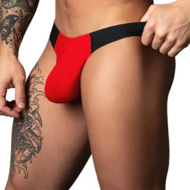 String Homme Rouge Hot Mesh