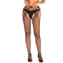 Collants Effet Porte-Jarretelles Résille à Strass