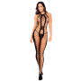 Bodystocking Mapalé Dos Nu en Résille Noire