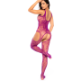 Bodystocking à Motif Floral Pink Orchid Mapalé