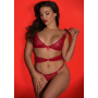Set Lingerie Rouge Lace Dreams 3 pièces