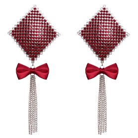 Cache-Tétons Losange et Noeud Satin