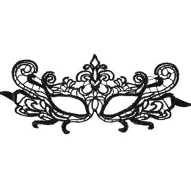 Joli Masque en Dentelle Noir Voie Lactée