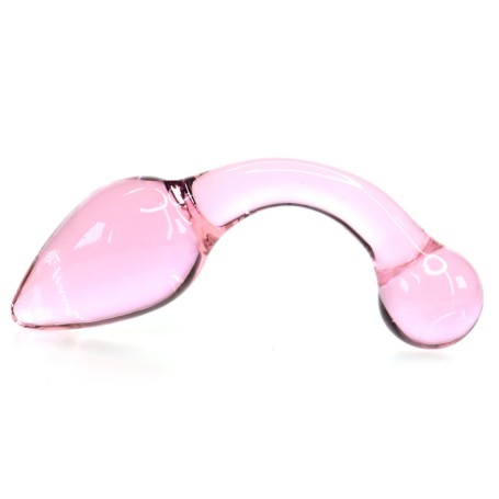 Plug en Verre Rose Double Effet