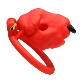 Cage à Pénis Bull Rouge 5,5x4,5cm