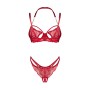 Ensemble Lingerie Ouverte Rouge Matildea
