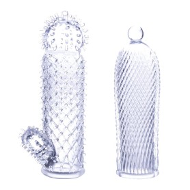 Lot de 2 Gaines Pénis Texturées Stretchy Touch