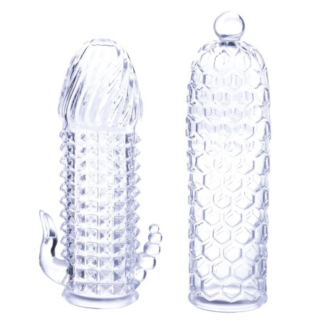 Lot de 2 Gaines à Pénis Excitantes Nmc Ice Crystals