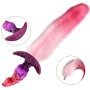 Plug Anal Dragon Silicone avec Queue Rose