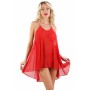 Robe Fluide Sexy Dos Nu Rouge