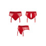 Harnais lingerie Diva (rouge) - Strap On Me