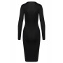 Robe noire à manches longues -  Cotelly Party