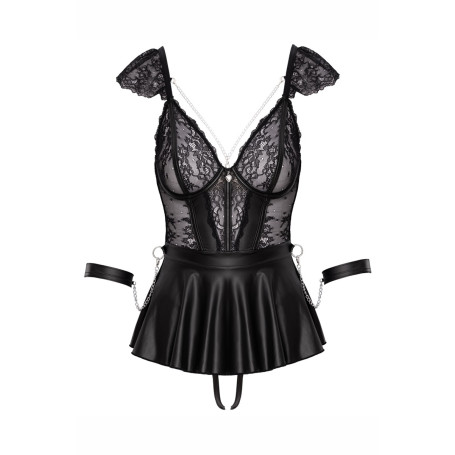 Ensemble 3 pièces lingerie Fetish - Cotelli Bondage