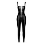 Combinaison lacée en wetlook Vixen F362 - Noir Handmade