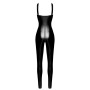 Combinaison lacée en wetlook Vixen F362 - Noir Handmade