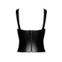 Top style corset Vixen F365 - Noir Handmade
