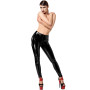 Pantalon skinny en vinyle Dominae F380 - Noir Handmade