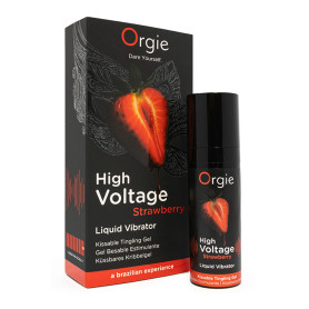 Gel Intime Excitant High Voltage Liquid Vibrator Fraise Orgie