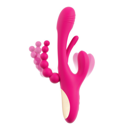 Vibro Rabbit Triple Vibe avec Langue Oscillante Sweet Smile