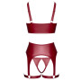 Ensemble seins nus 3 pièces Rouge - Cottelli LINGERIE