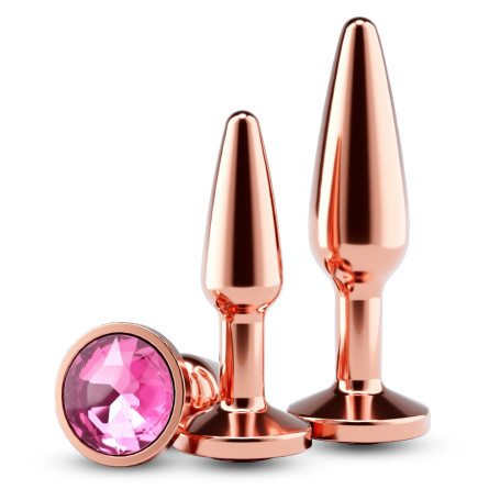 Coffret 2 Plugs Anaux Or Rose Rear