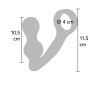 Cockring avec Plug Anal ToyJoy Manpower 9x4cm