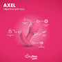 Plug Anal Rose Vibrant Connecté Axel 10x3,4cm