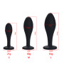Plug Anal Silicone Noir avec Strass
