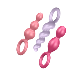 Pack 3 Plugs Anal Satisfyer Added Value Rose