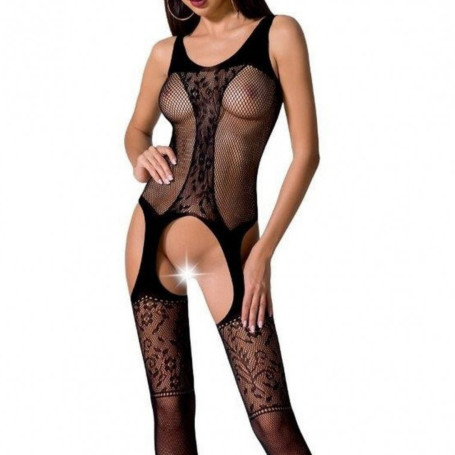 Combi Résille Catsuit Noir B072 Passion