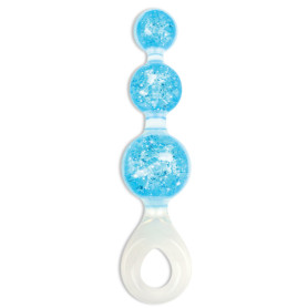 Chapelet Crystal Trio Bleu 19x4,5cm