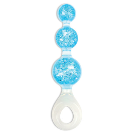 Chapelet Crystal Trio Bleu 19x4,5cm