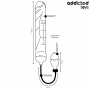 Godemichet Gonflable XL Noir Addicted 30x7cm