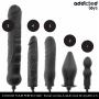 Godemichet Gonflable XL Noir Addicted 30x7cm