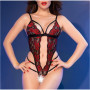 Body en Dentelle Florale Rouge CR-4889