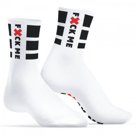 Paires de Chaussettes Blanches "Fuck Me"