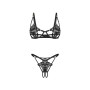 Ensemble Sexy Ouvert Luise Sublim Noir Obsessive