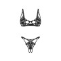 Ensemble Sexy Ouvert Luise Sublim Noir Obsessive