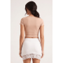 Jupe Blanche Courte Marina Be Lily