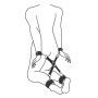 Kit Attaches Hogtie avec Menottes Poignets et Chevilles