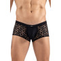 Boxer Sexy Brodé Noir Shinny Look Me