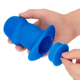 Large Plug Anal Ouvert Ribbed Peeper 8,6x6cm