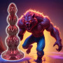Gode Monstre Rouge Werewolf Willie 19x5,7cm