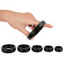 Lot de 6 Anneaux Cock & Ball Noir 26-56mm